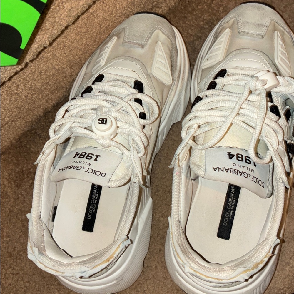 Dolce & Gabbana Daymaster sneakers crafted in Italy white and Navy Blue women’s - Picture 6 of 11